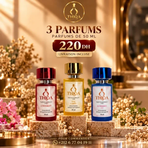 Pack Femme – 3 extraits de parfum 50 ml – Thiqa Parfums